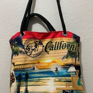 California Republic Zippered Tote 16.5”x10.5”